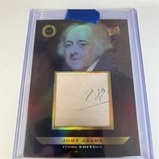 John Adams 2024 Pieces Of The Past 1800’s Edition Hand written Numbers Relic