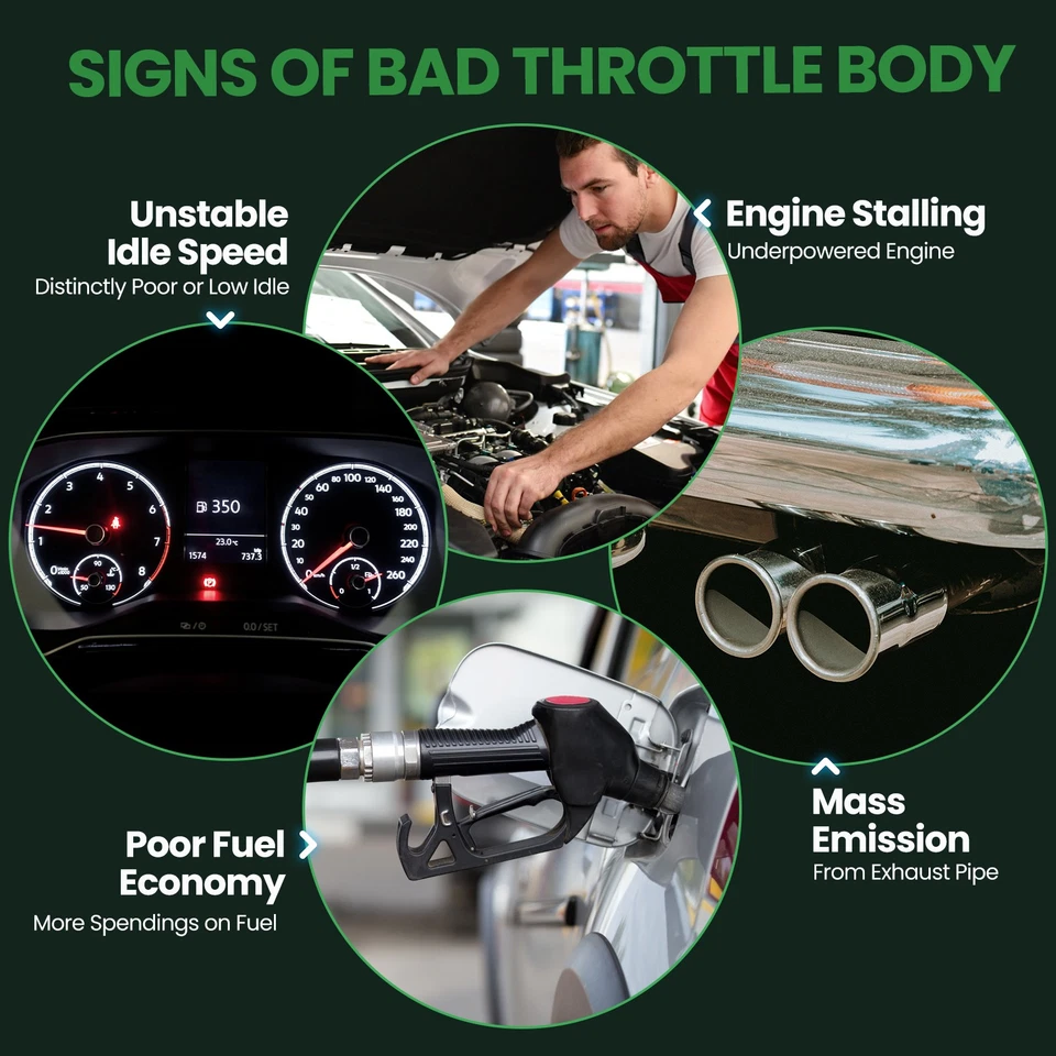 Cuerpo del acelerador apto para 11-15 Hyundai Santa Fe Sport Sonata Sportage Kia Optima S20499 Foto 3 de 4