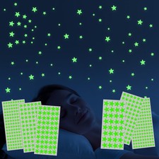514 PCS Glow in 0.4 inches, 0.6 0.8 1 inch, Fluorescent Green
