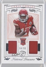 2015 Panini National Treasures Rookie Dual Materials 94/99 Chris Conley 5x8