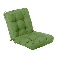 Outdoor Seat/Back Chair Cushion Tufted Pillow, Set Of 1 1Pack Dark Green