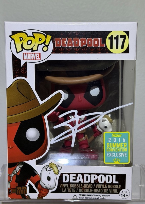 Matthew McConaughey Signed Marvel Deadpool Cowboy #117 Funko Pop MAS COA *RARE*