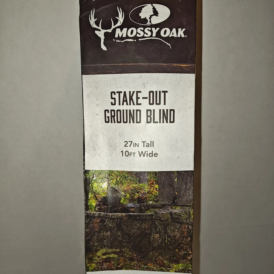 Mossy Oak Stake Out Ground Blind 27” Tall X By 10’ Wide - Image 2 of 4