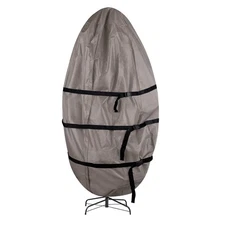 Christmas Tree Storage Bag Upright Zippered Canvas Cover 9ft Artificial Trees