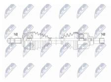 Genuine NTY Drive Shaft NPW-CT-158 for Citroen Fiat Peugeot