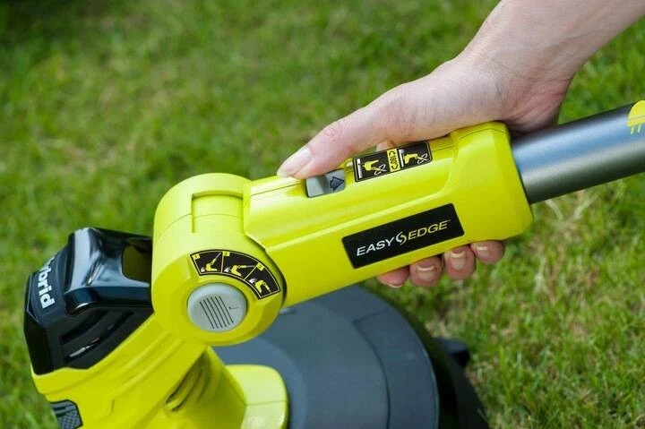 Ryobi Hybrid Rasentrimmer 230V/18V +2Ah Akku +Ladegerät +Zusatzgriff RLT1831H20F - Bild 4 von 4