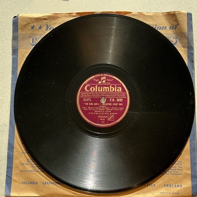 Reginald Dixon 10  78  The King And I  Selection 1953 F.B.3692 Not Too Bad G+
