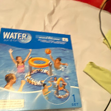 Aqua Leisure Pool Basketball Hoop Water Play Ring Hoop Game Set, 1 Set