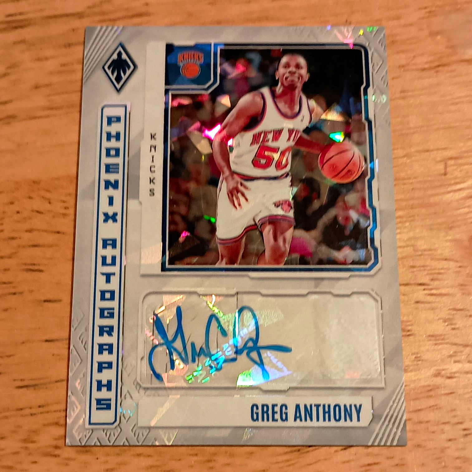 Panini 2023-24 Phoenix Autographs Greg Anthony #PA-GAN White Ice /49 Auto