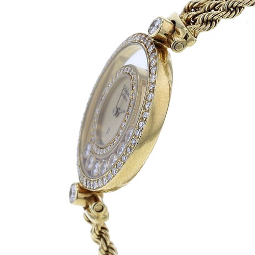 Chopard Happy Diamonds Gelbgold 750/- mit 84 und 7 schwebenden Diamanten - Bild 5 von 8