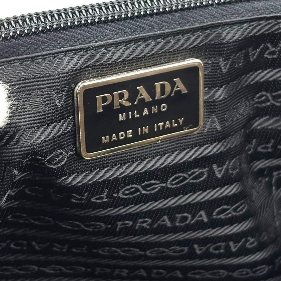 PRADA Backpack Nylon Triangular Logo Black - image 15