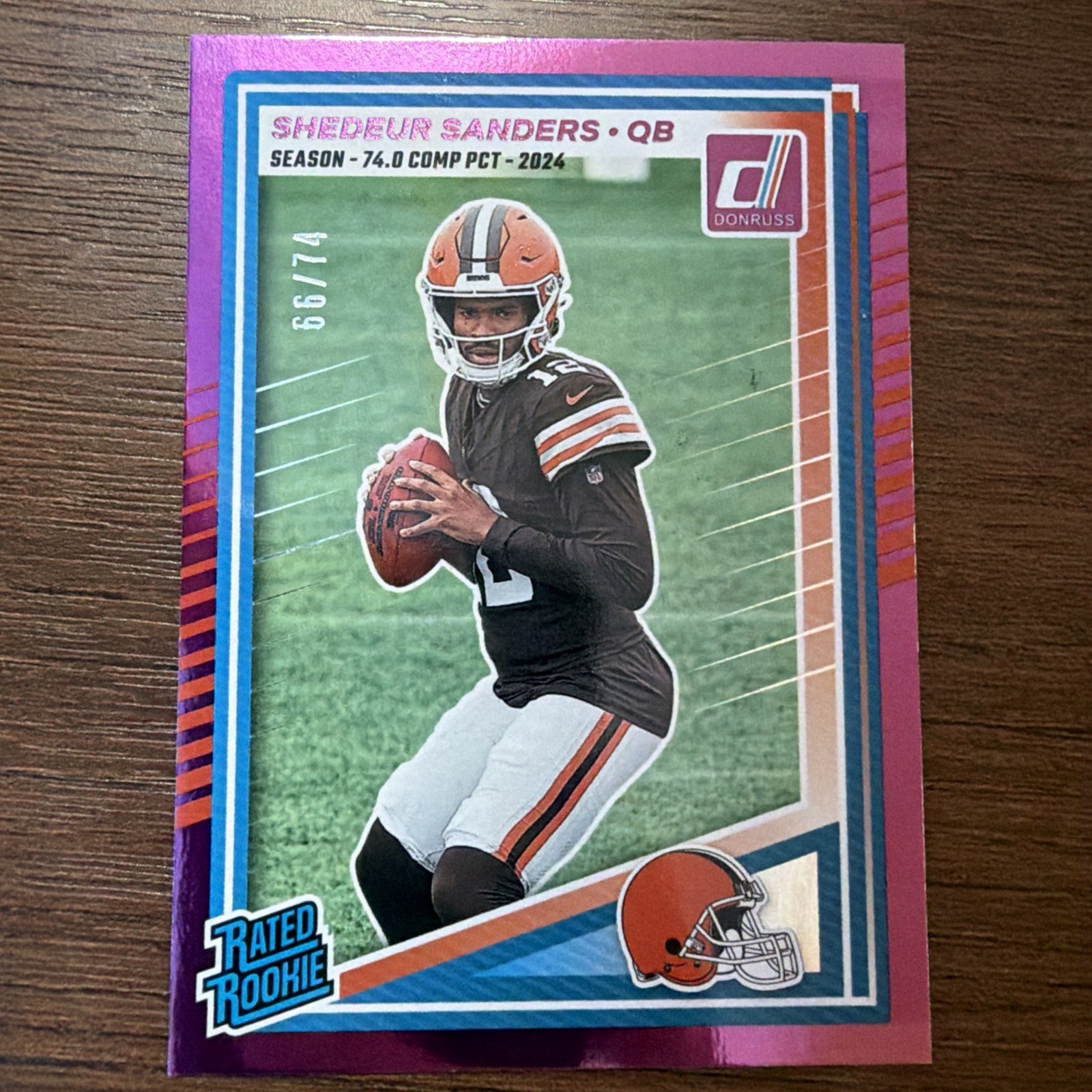 2025 Panini Donruss - Shedeur Sanders -Rated Rookie /74 - #306 Season Stat Line