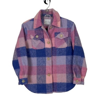 Primark Kids Girls Size 10-11 Years 146 cm Shacket Pink blue Plaid Fall