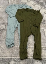 Kyte BABY Rompers 6-12 Months Sage/Olive