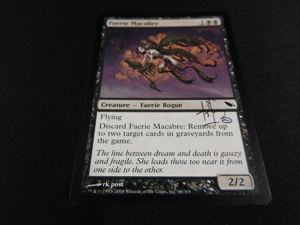 Faerie Macabre Signed NM [Shadowmoor] #1 Mtg Magic Free Tracking! - Image 3 of 3