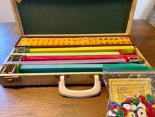 Vintage 1950s Carnival Catalin Mah Jongg Set