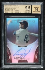 2013 Bowman Sterling Prospect Ruby Refractor 47/99 Eric Jagielo BGS 9.5 Auto 0s3