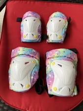 Unicorn Print Knee Pads Unisex Kids With Elbow Pads Size Medium