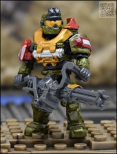 HALO MEGA BLOKS UNSC GREEN SPARTAN GRENADIER JORGE-052 FIGURE HEROES 9 GCM24