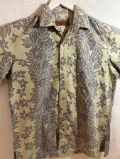 ISLAND TRADITIONS OF HAWAII MENS LARGE Aloha SHIRT PRINT ALLOVER Floral Vacation