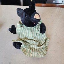 Frederick Warne Black Pig Plush with Dress Stuffed Animal Toy Eden 10"