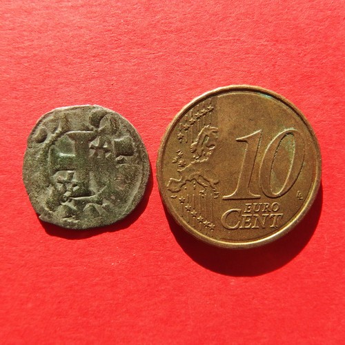 MEDIEVAL SPANISH KNIGHTS TEMPLAR CROSS COIN EUROPEAN CRUSADER 11-12th Century / - Picture 4 of 4