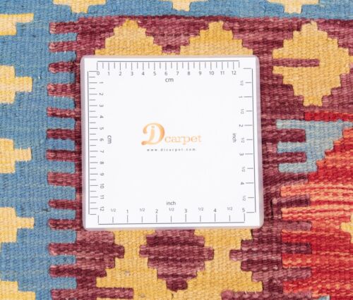 Kelim Afghan Handgewebter Orientteppich 176x130 cm-Nomadic,kilim,Carpet,Rot - Bild 11 von 11