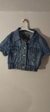 Star Jeans Girls Distressed Jeans Jacket Size Small