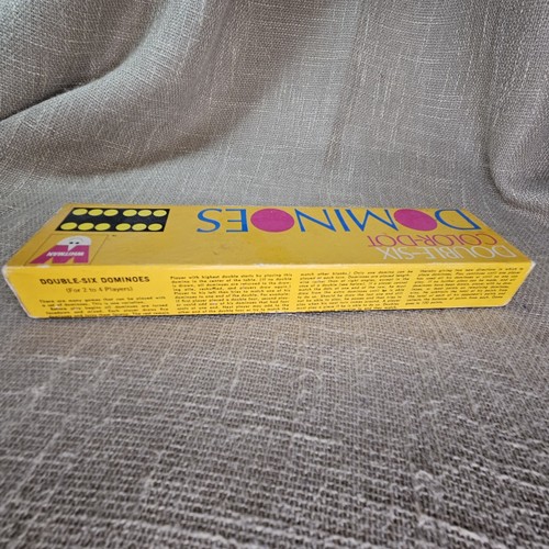 Vintage Double Six Color-Dot Dominoes Game Whitman Set 28 pcs. Made In Japan - Picture 5 of 11