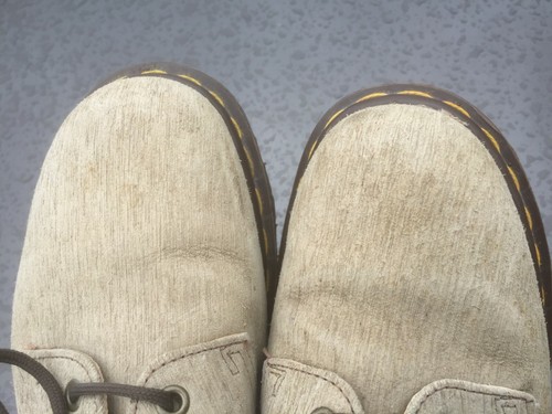 Dr Martens 1561 Zapatos Textiles Beige Reino Unido 8.5 UE 42.5 Hecho en Inglaterra - Imagen 5 de 10
