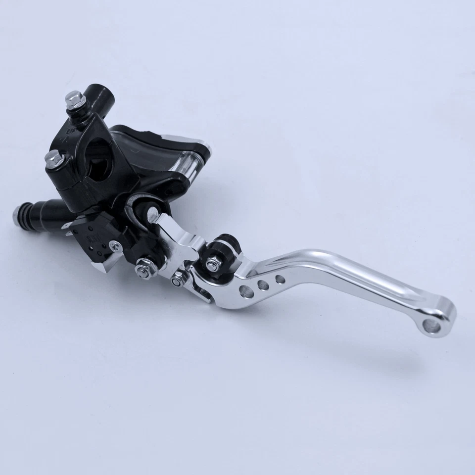 Juego de palancas de freno de embrague de 7/8"" cilindro maestro depósito apto para motocicleta Suzuki Foto 3 de 4