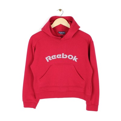 Reebok Vintage Hoodie Y2K Spell Out Big Logo Damen Hoody Sweatshirt Gr. 12