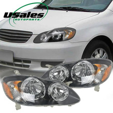 For 2003-2008 Toyota Corolla Headlight Clear Headlamp Housing Black Leftright For 2003-2008 Toyota Corolla Headlight Clear Headlamp Housing Black Leftright