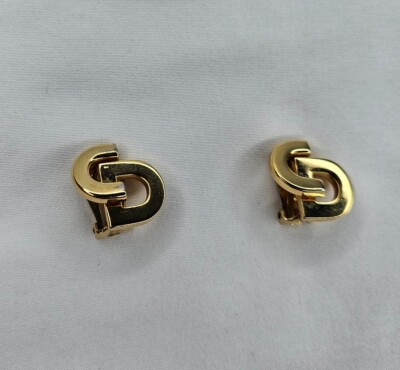 アクセサリー Dior Vintage LOGO Gold pierced earrings Vintage Dior Logo Earrings | Vintage Jewellery | Jennifer