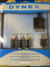Dynes Composite Audio Video Cable For iPod, iPhone, iPad