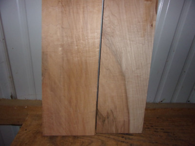 2 PC HARD MAPLE LUMBER WOOD KILN DRIED BOARDS 7/8'' THICK LOT 2347V BOOK MATCHED