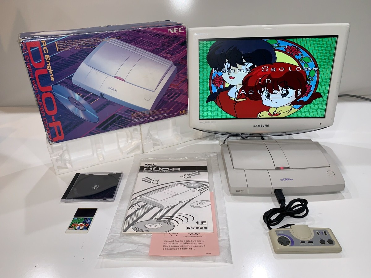 【NEC】PC Engine DUO-R NEC PC Engine DUO-R System Console Complete in Box CIB with 2