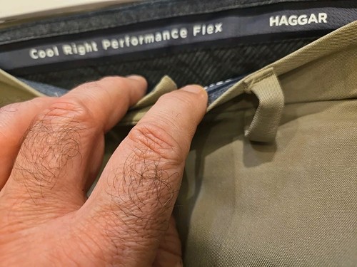 Haggar Pants Mens 54x30 Classic Cool Right Fit Performance Tan Big & Tall - Picture 6 of 6