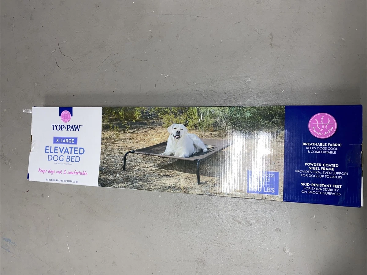 Top Paw Indoor Outdoor Elevated Dog Bed Size 59.8 in L x 37 in W
