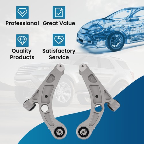 Lower Control Arms Left + Right For 2019-2023 Jeep Cherokee 2.0L 2.4L 3.2L L4 V6 - Picture 8 of 12