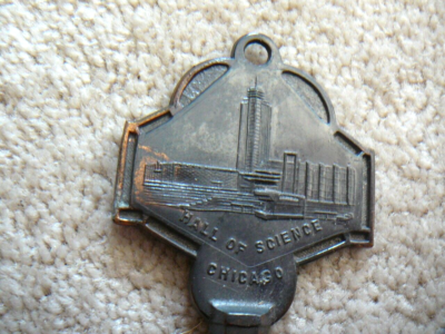 1933 Chicago World's Fair Large Key Travel & Transport Hall of