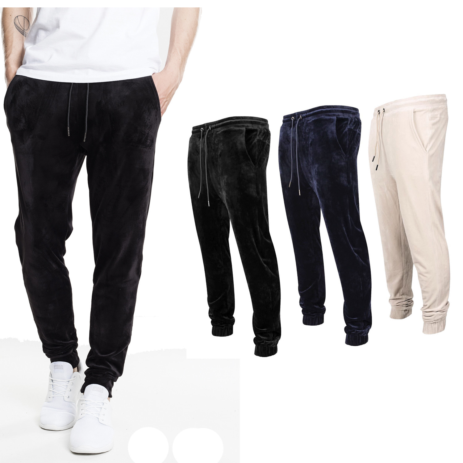 velvet jogging bottoms