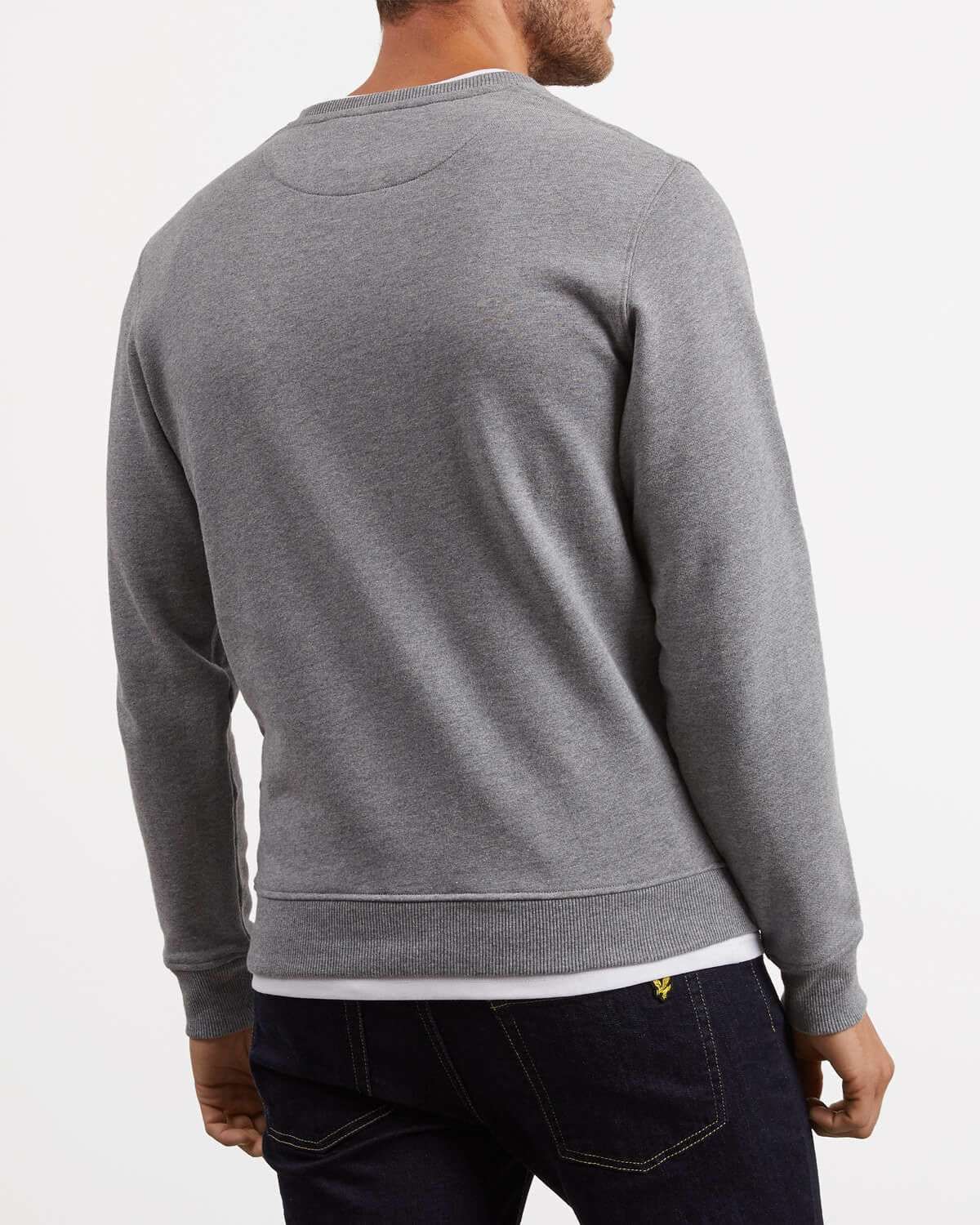 LYLE & SCOTT T-Shirt À Col Rond Gris Pour Hommes Taille L