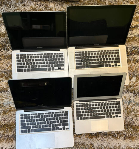 Lot - (2) Apple MacBook Pro 13" (1) Apple MacBook Pro 15" - (1) Apple MaBook Air - Photo 1 sur 8