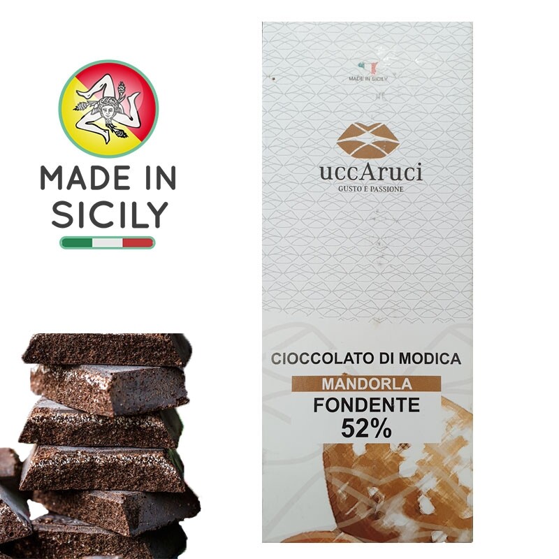 Cioccolato di Modica Mandorla 100g - UCCARUCI - Offerta 5 Pezzi