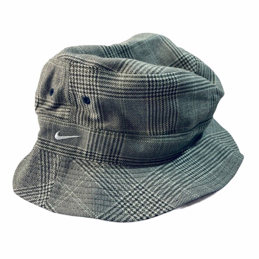 RARE* Nike GOLF Reversible Bucket Hat plaid 90s y2k small RARE* Nike GOLF Reversible Bucket Hat plaid 90s y2k small