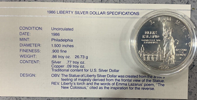 GOLD COIN United States Liberty Coins 1886 - 1986 Three-Coin Proof