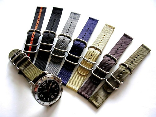 NATO ® 2pc Ballistic Nylon Military g10 sport UTC watch band strap IW SUISSE USA - Picture 4 of 12