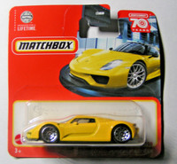 Matchbox - Porsche 918 Spyder - Gelb - 77/100 - Mbx Showroom 2023 - HLC88