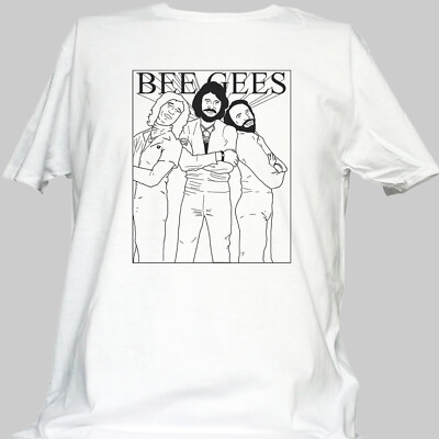Bee Gees Disco Dancing Pop Kurzarm Weiß Unisex T-Shirt S-3XL
